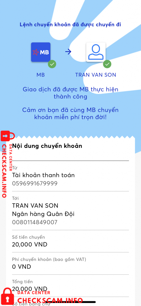 Preuves contre Tran Van Ha