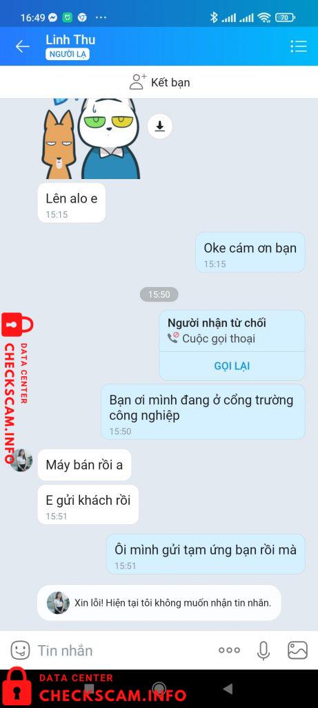 Preuves contre Nguyen Thi Linh Thu