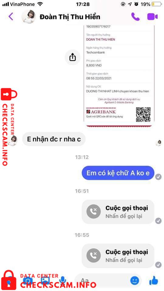Preuves contre Doan Thi Thu Hien