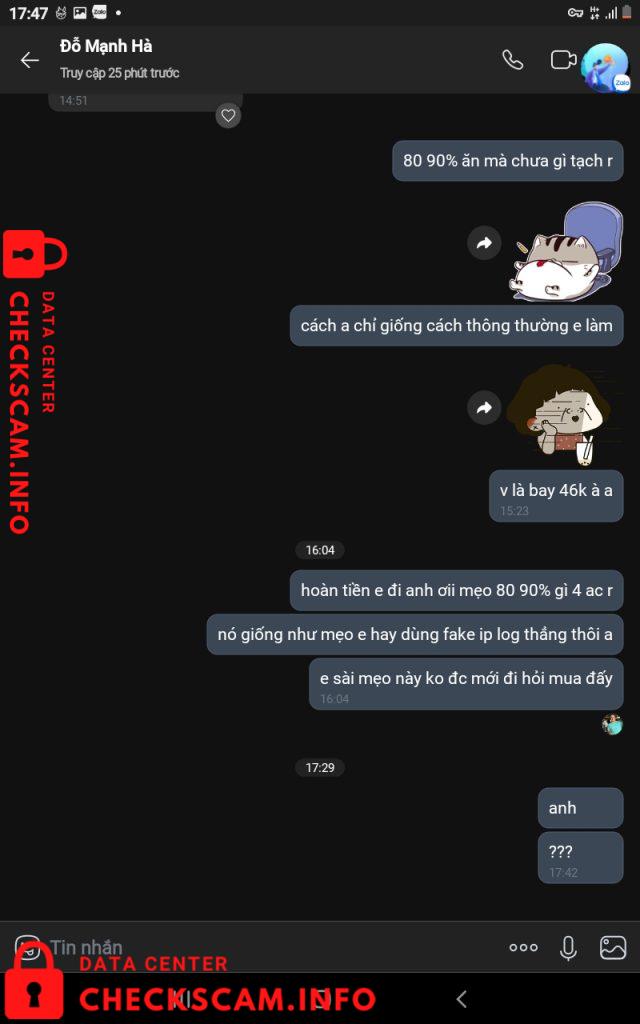 Bukti melawan Do Manh Ha