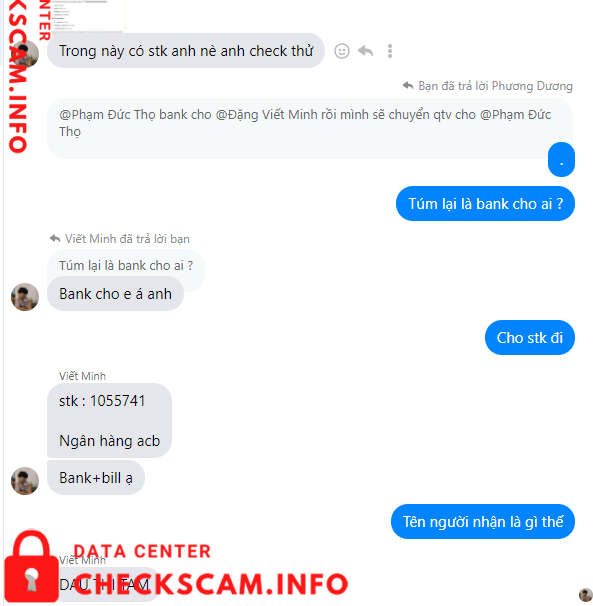 Bukti melawan Dau Thi Tam