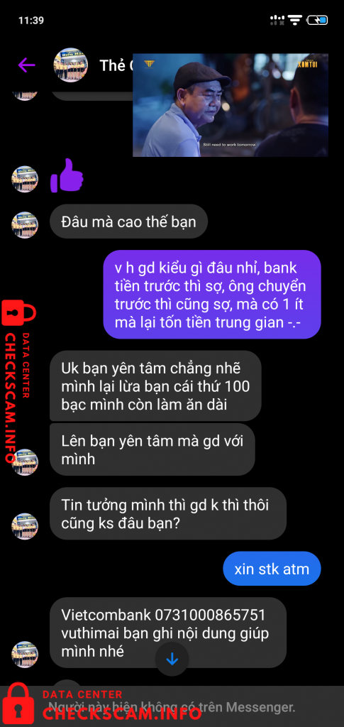 Bukti melawan Vu Thi Mai