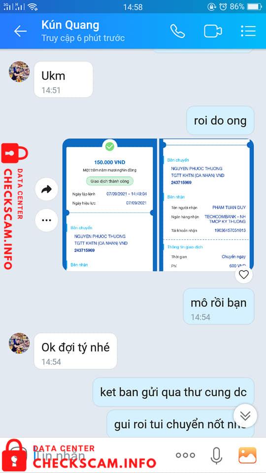 Bukti melawan Pham Tuan Duy