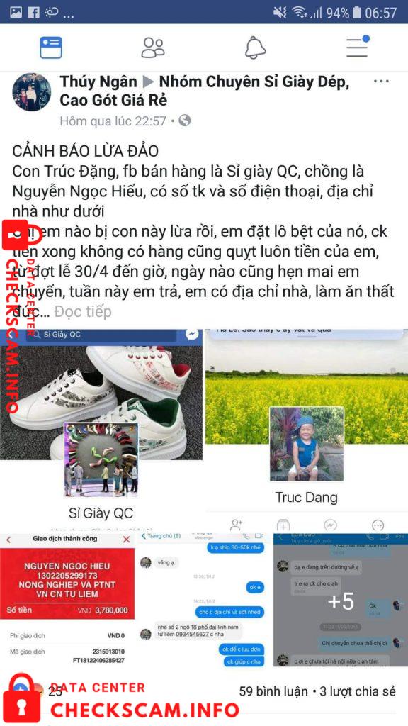 Preuves contre Nguyen Ngoc Hieu