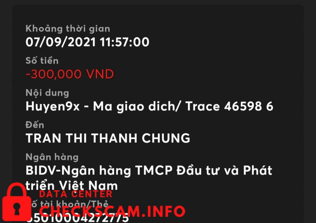 Preuves contre Tran Thi Thanh Chung