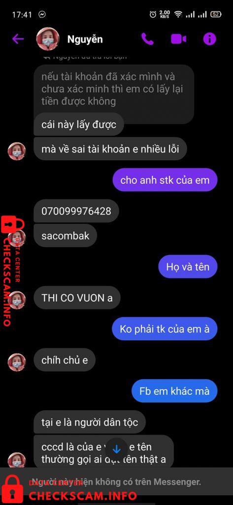针对的证据 Thi Co Vuong
