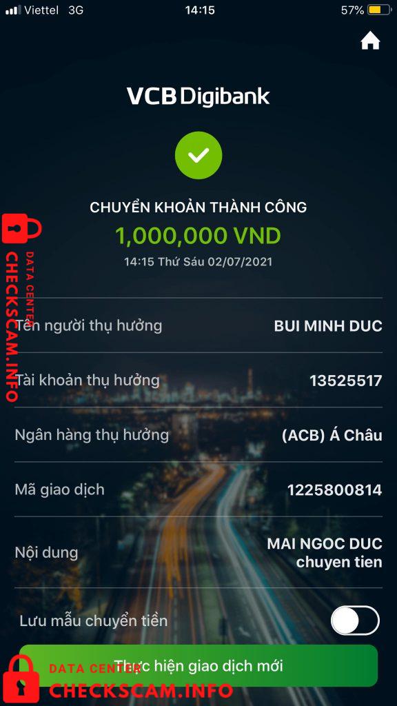 Preuves contre Bùi Minh Đức