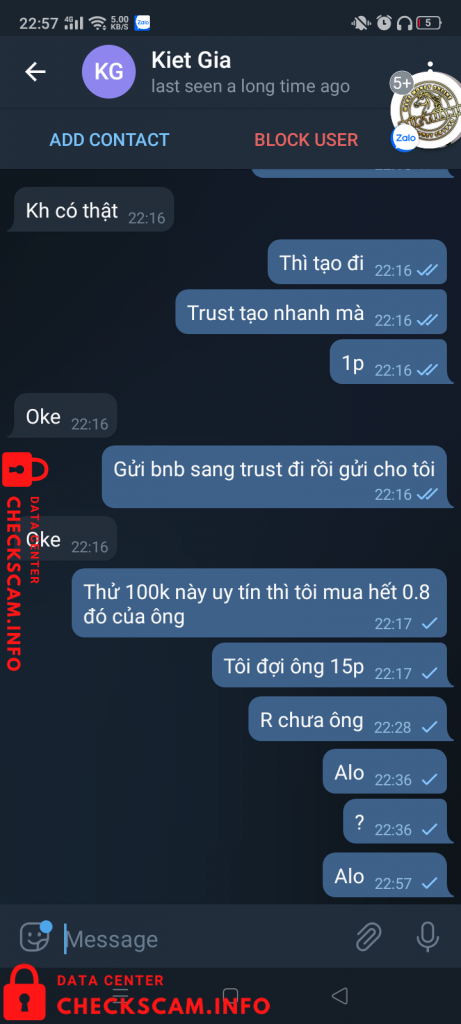 Preuves contre Ung Thi Diem Xuan
