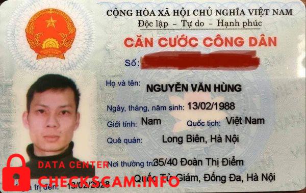Preuves contre Nguyễn Văn Hùng