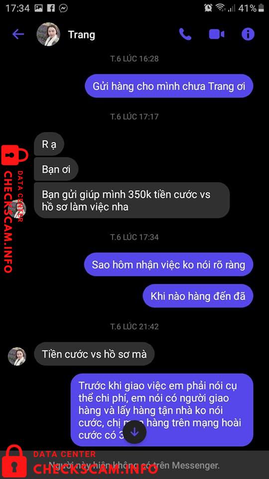 针对的证据 Ngo Tra Giang