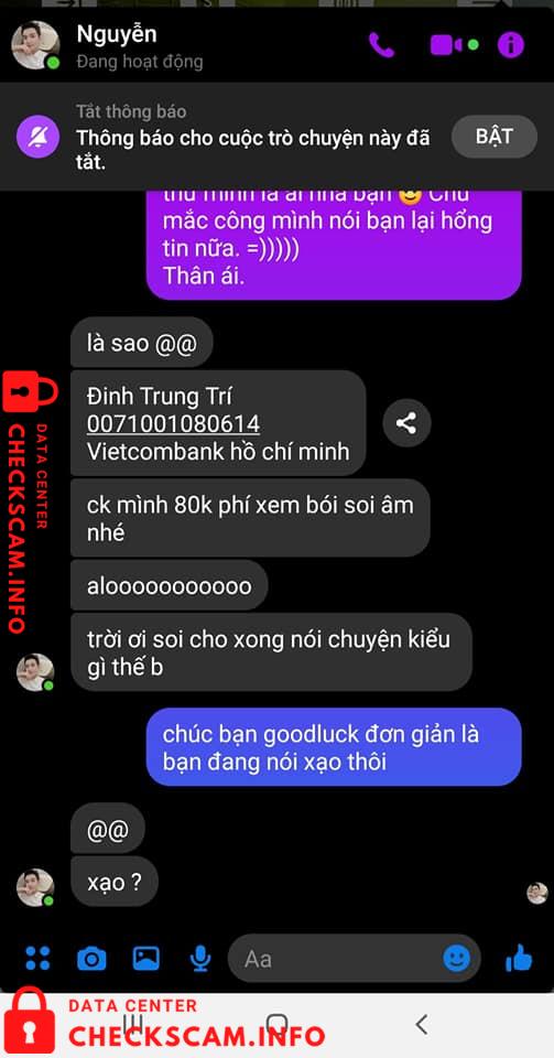 针对的证据 Đinh Trung Trí