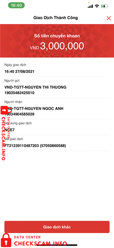 针对的证据 Nguyen Ngoc Anh
