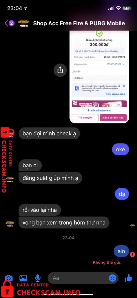 针对的证据 Vũ Thị Duyên Duyên