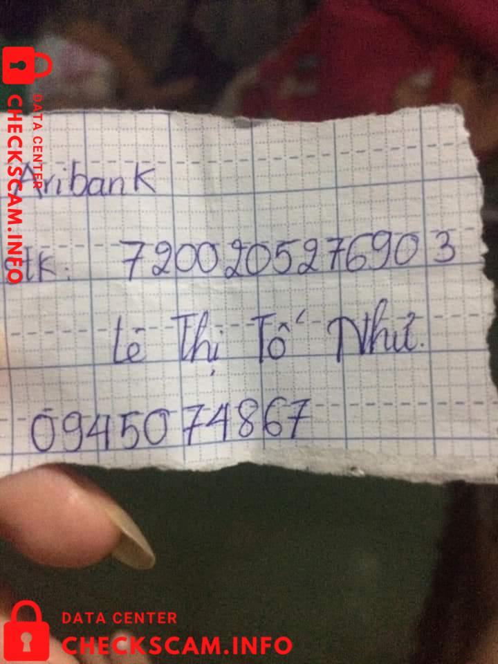 针对的证据 Lê Thị Tố Như