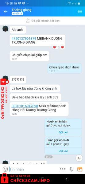 针对的证据 Duong Truong Giang