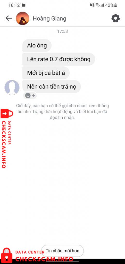 针对的证据 Lê Ngọc Hoàng