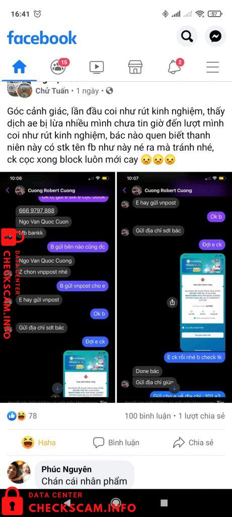 针对的证据 Ngo Van Quoc Cuong
