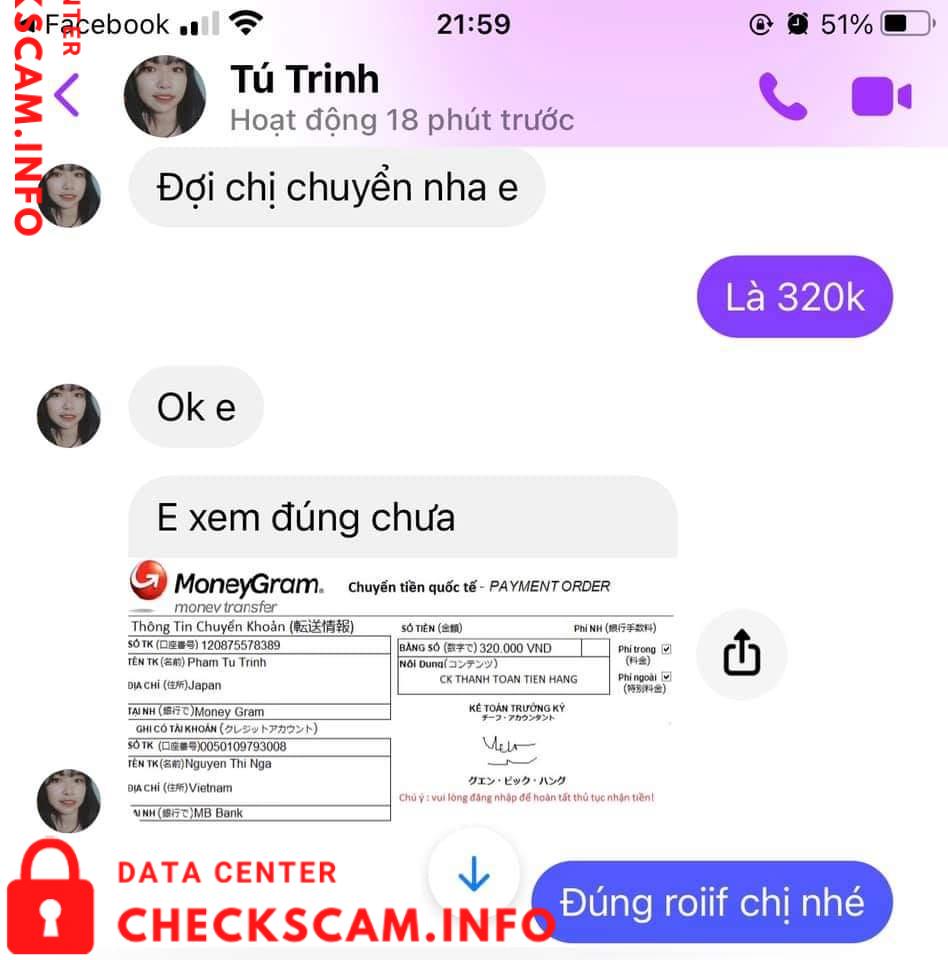 针对的证据 Pham Tu Trinh