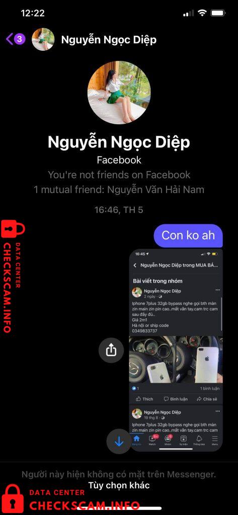 针对的证据 Nguyễn Thị Diệp