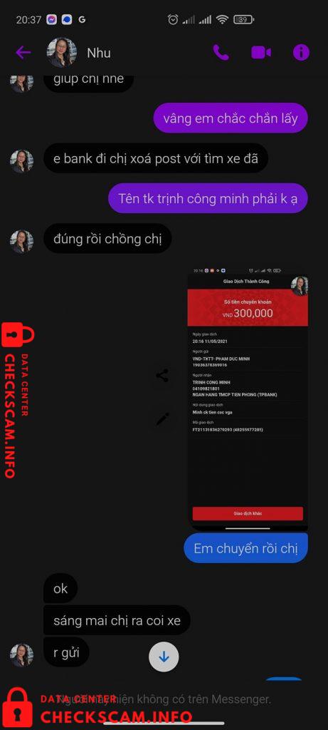 针对的证据 Trinh Cong Minh
