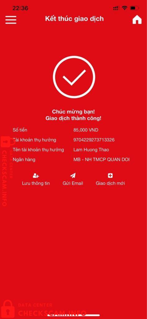 针对的证据 Lam Huong Thao