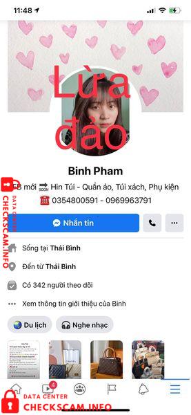 针对的证据 Phạm Thị Bình