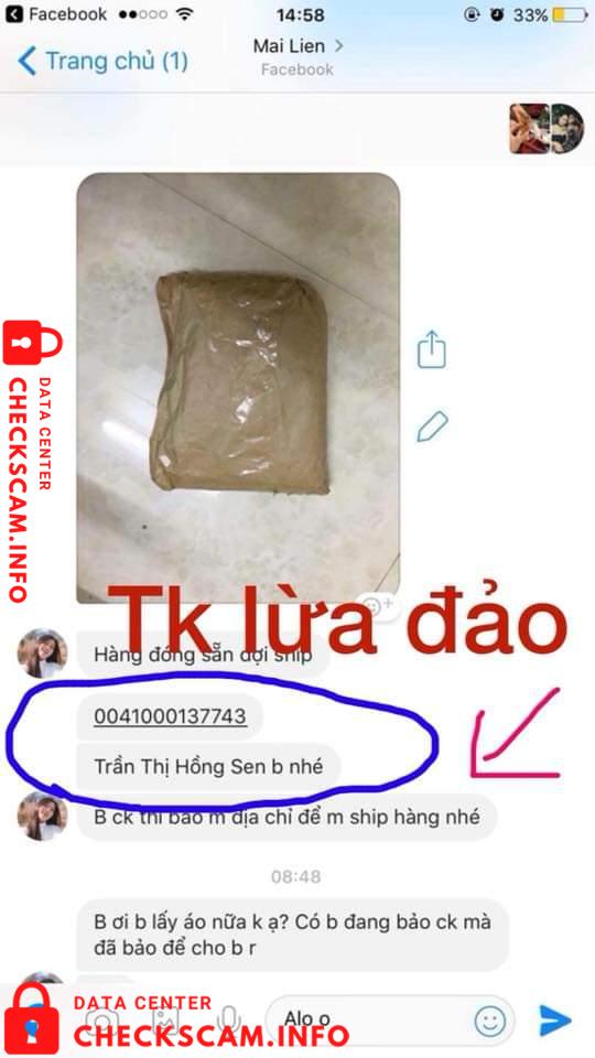 针对的证据 Trần Thị Hồng Sen