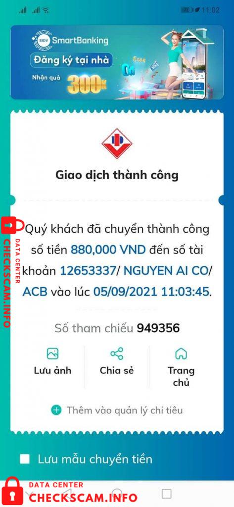 针对的证据 Nguyen Ai Co