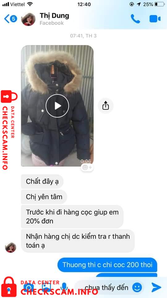 针对的证据 Nguyen Thi Ngoc Dung