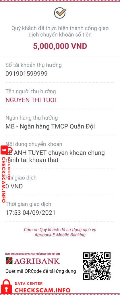 针对的证据 Nguyễn Thị Tươi