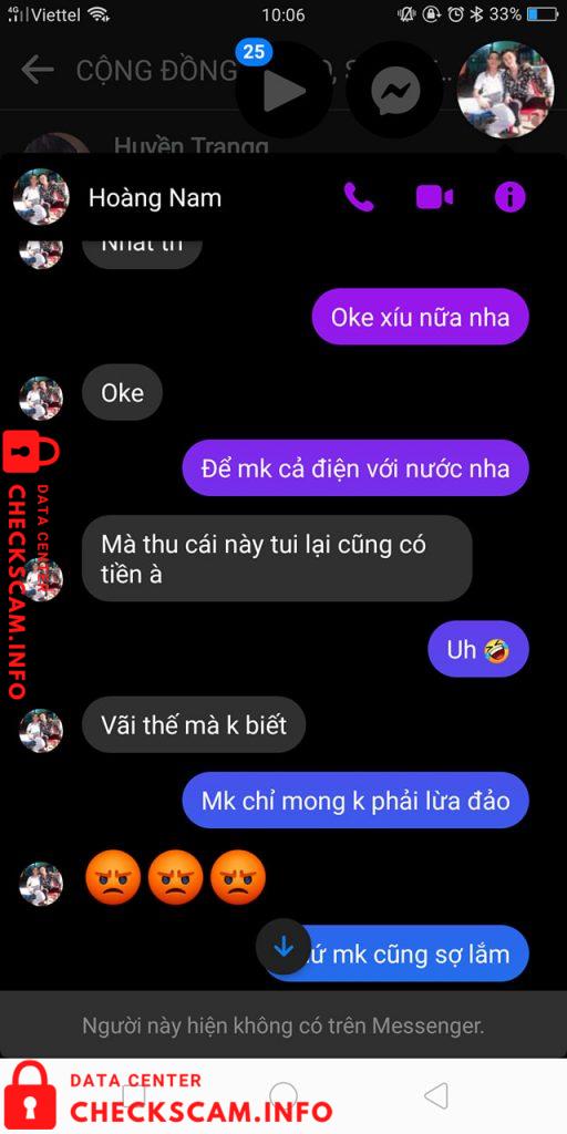 针对的证据 Hoàng Nam