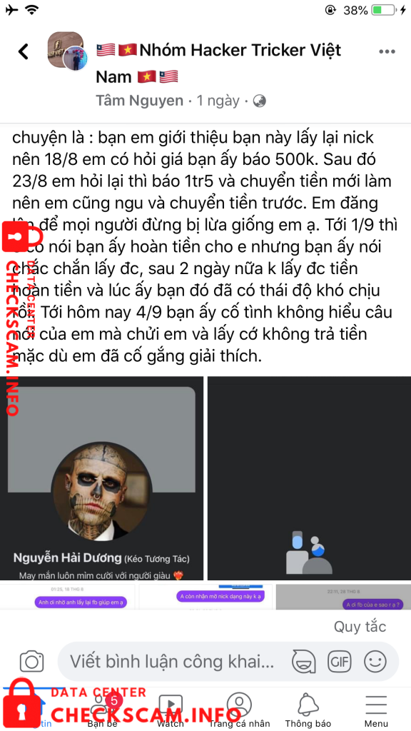 针对的证据 Nguyen Hai Duong