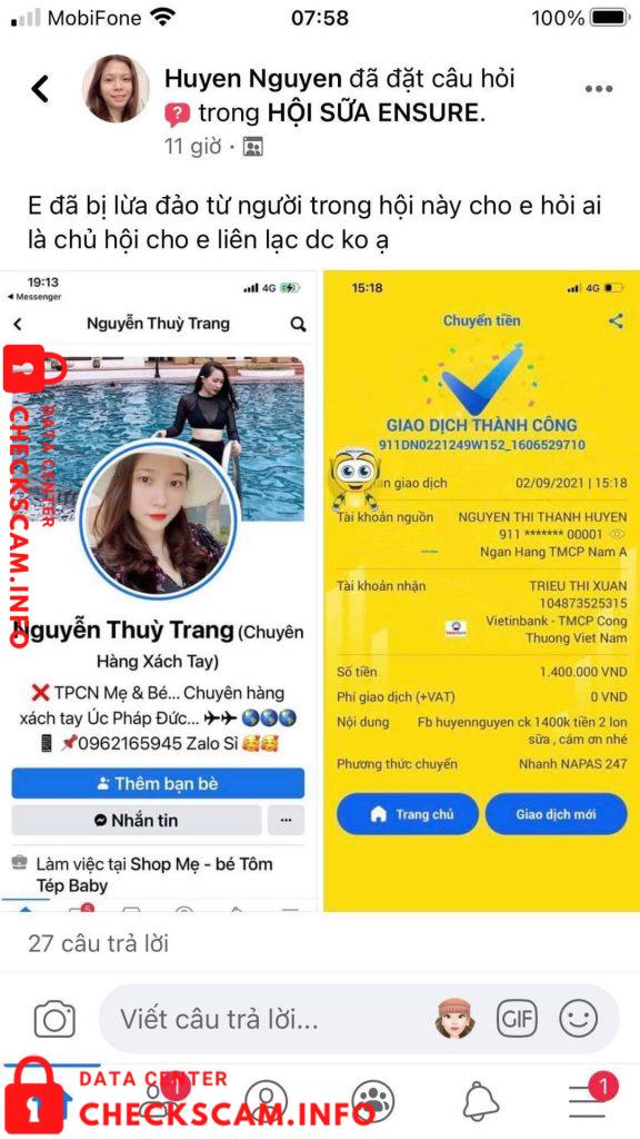 针对的证据 Triều Thị Xuân