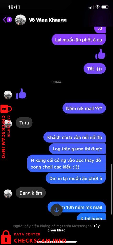 针对的证据 Võ Văn Khang