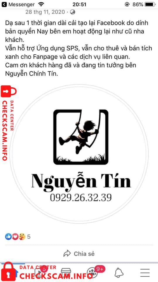 针对的证据 Nguyễn Chính Tín