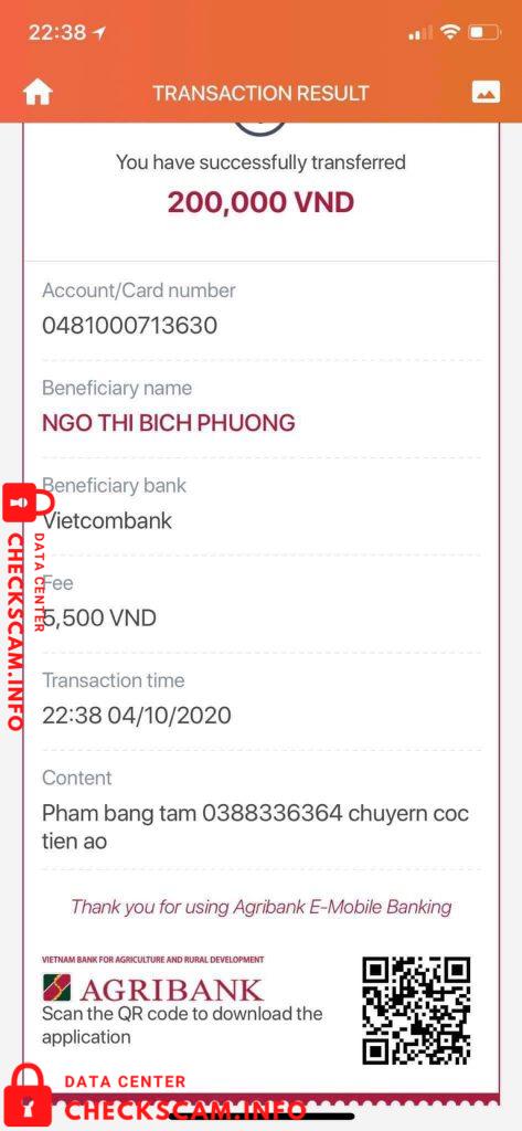 针对的证据 Ngo Thi Bich Phuong