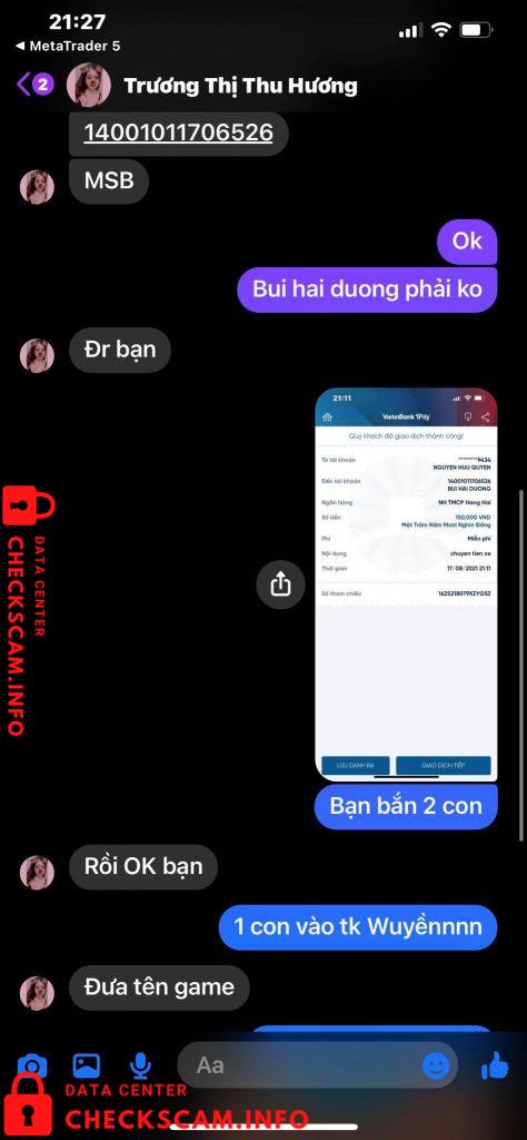 针对的证据 Bui Hai Duong