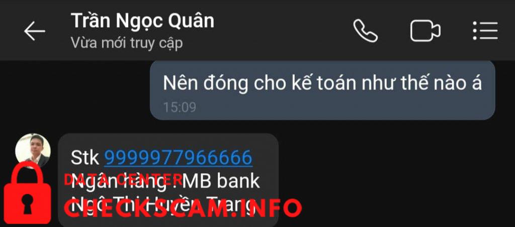 针对的证据 Ngô Thị Huyền Trang