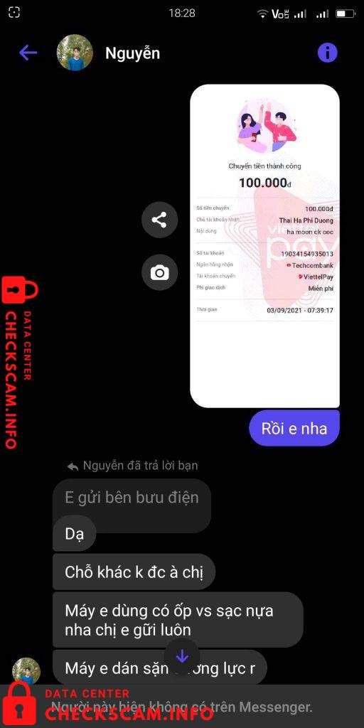 针对的证据 Thai Ha Phi Duong