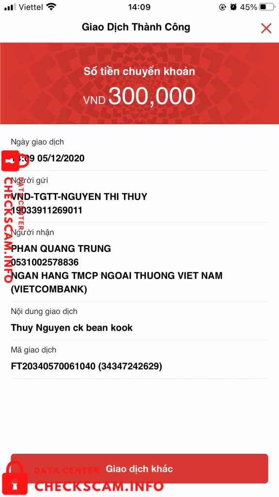 针对的证据 Phan Quang Trung
