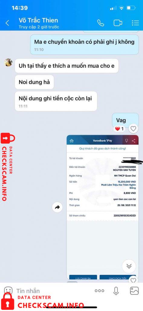 针对的证据 Nguyen Van Tuyen