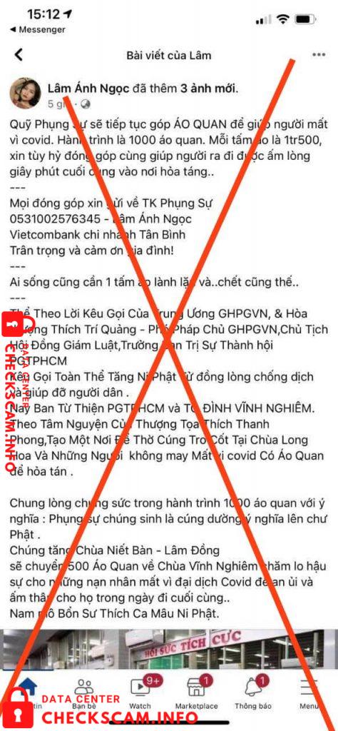 针对的证据 Lâm Ánh Ngọc