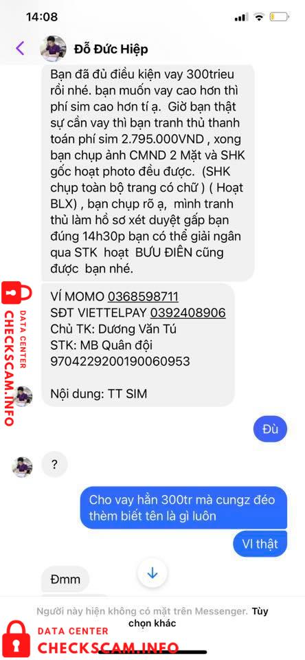 针对的证据 Dương Văn Tú
