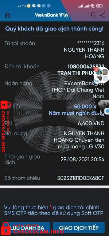 针对的证据 Trần Thị Phương