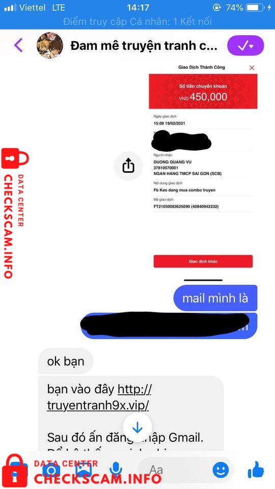 针对的证据 Duong Quang Vu