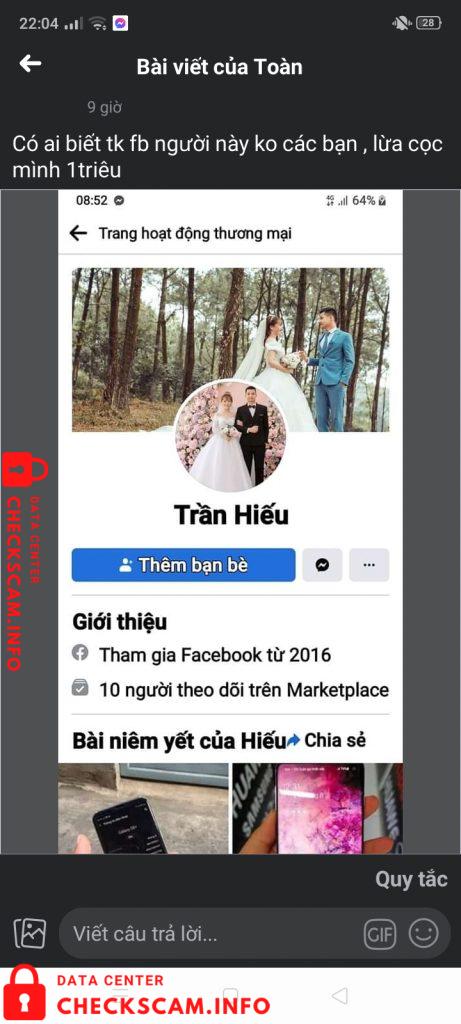 针对的证据 Tran Van Hieu