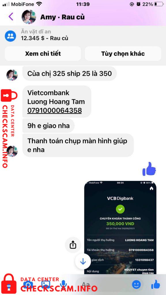 针对的证据 Luong Hoang Tam