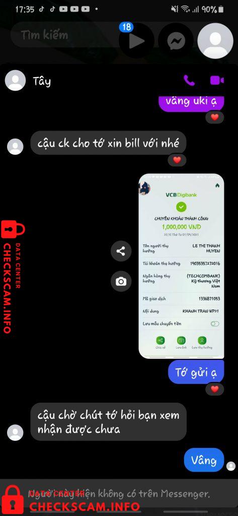 针对的证据 Le Thi Thanh Huyen