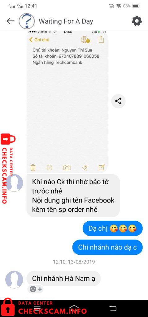 针对的证据 Nguyen Thi Sua