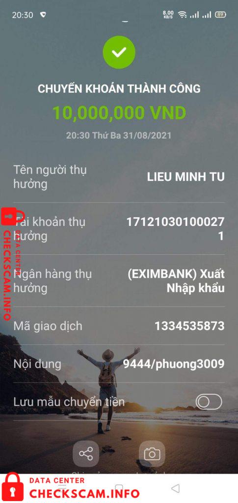 针对的证据 Lieu Minh Tu
